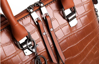 Olivia™ Everyday Elegance | Modern Classic 4-Piece Leather Bag Set