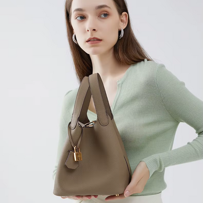 Angelina | Leather Bucket Handbag