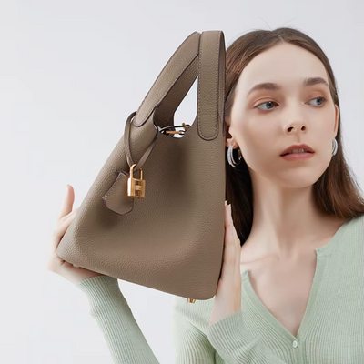 Angelina | Leather Bucket Handbag