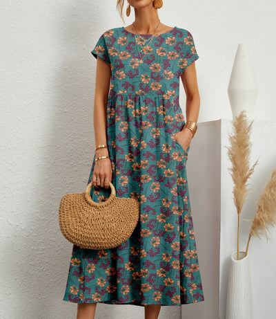 Isabella™ Floral Print Midi Dress