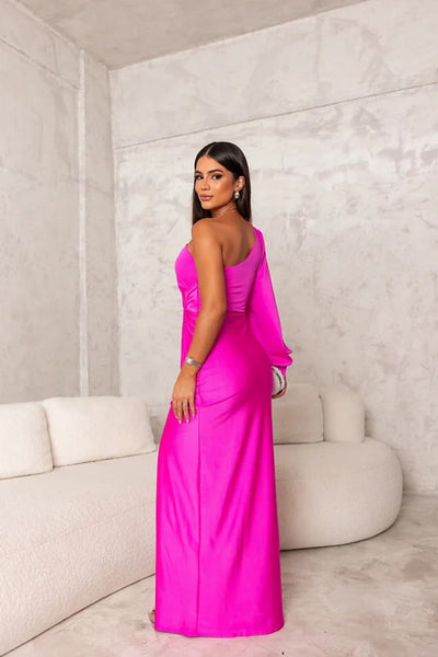 Cassia – Elegant One-Shoulder Maxi Dress