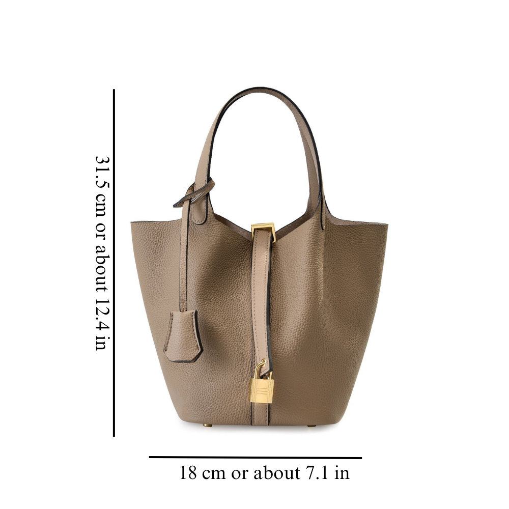 Angelina | Leather Bucket Handbag