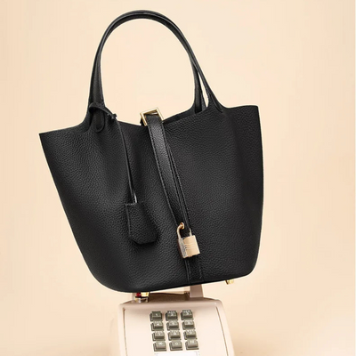 Angelina | Leather Bucket Handbag