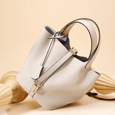 Angelina | Leather Bucket Handbag