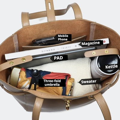 Regent | Vintage Lock Leather Tote