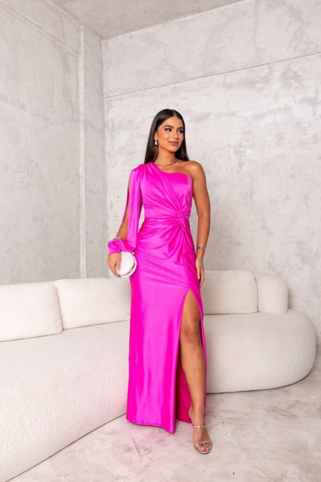 Cassia – Elegant One-Shoulder Maxi Dress