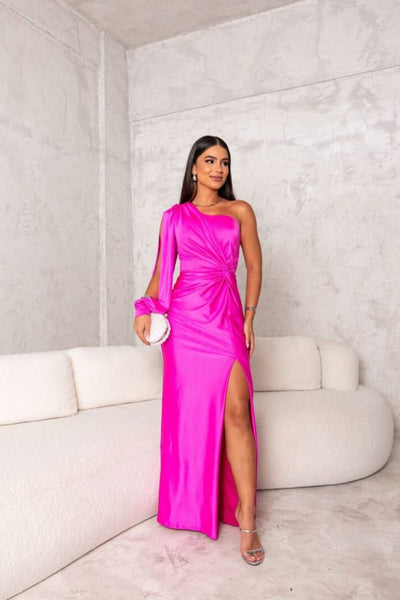 Cassia – Elegant One-Shoulder Maxi Dress