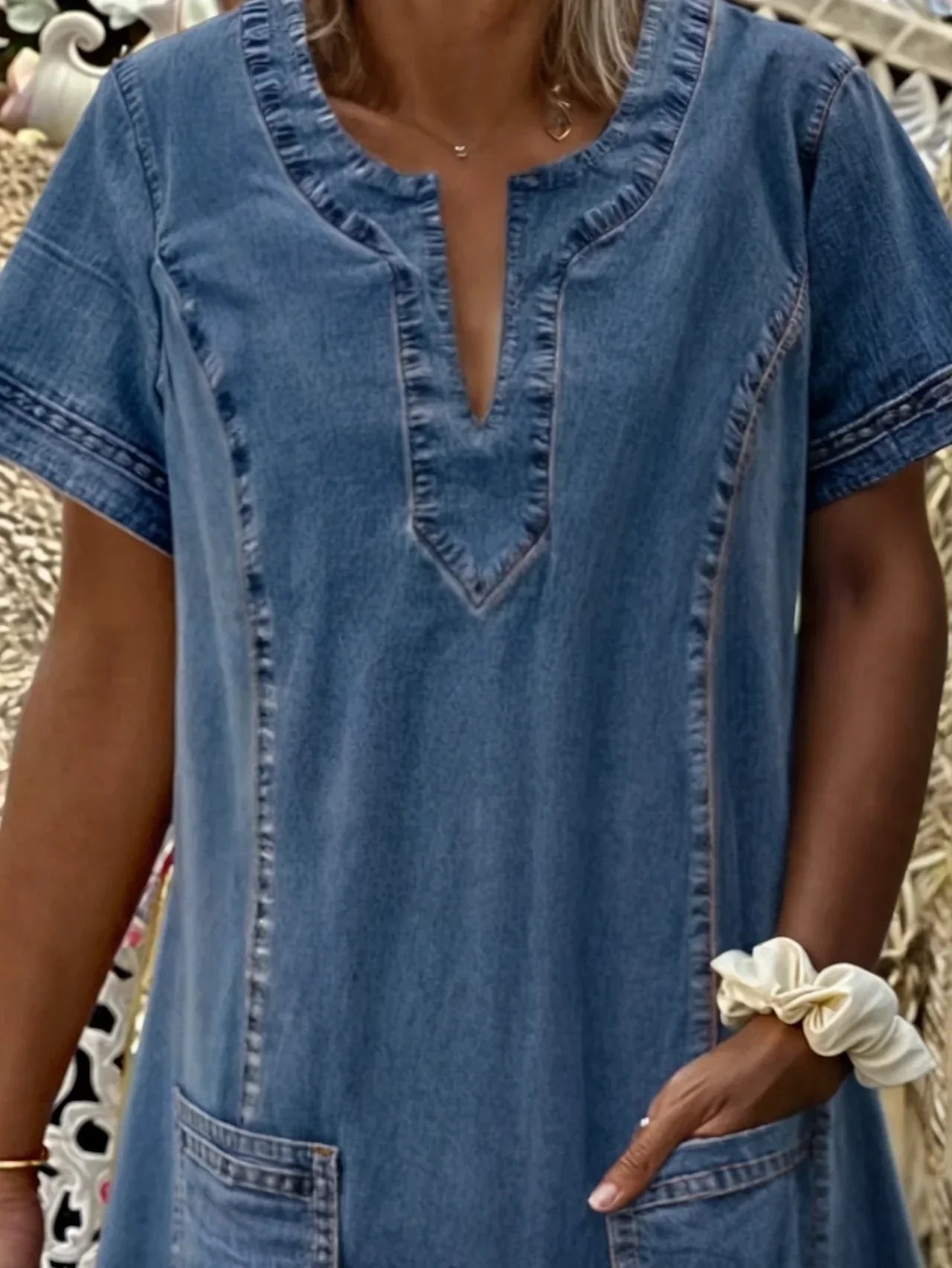 Isabella™ | Soft Denim Dress