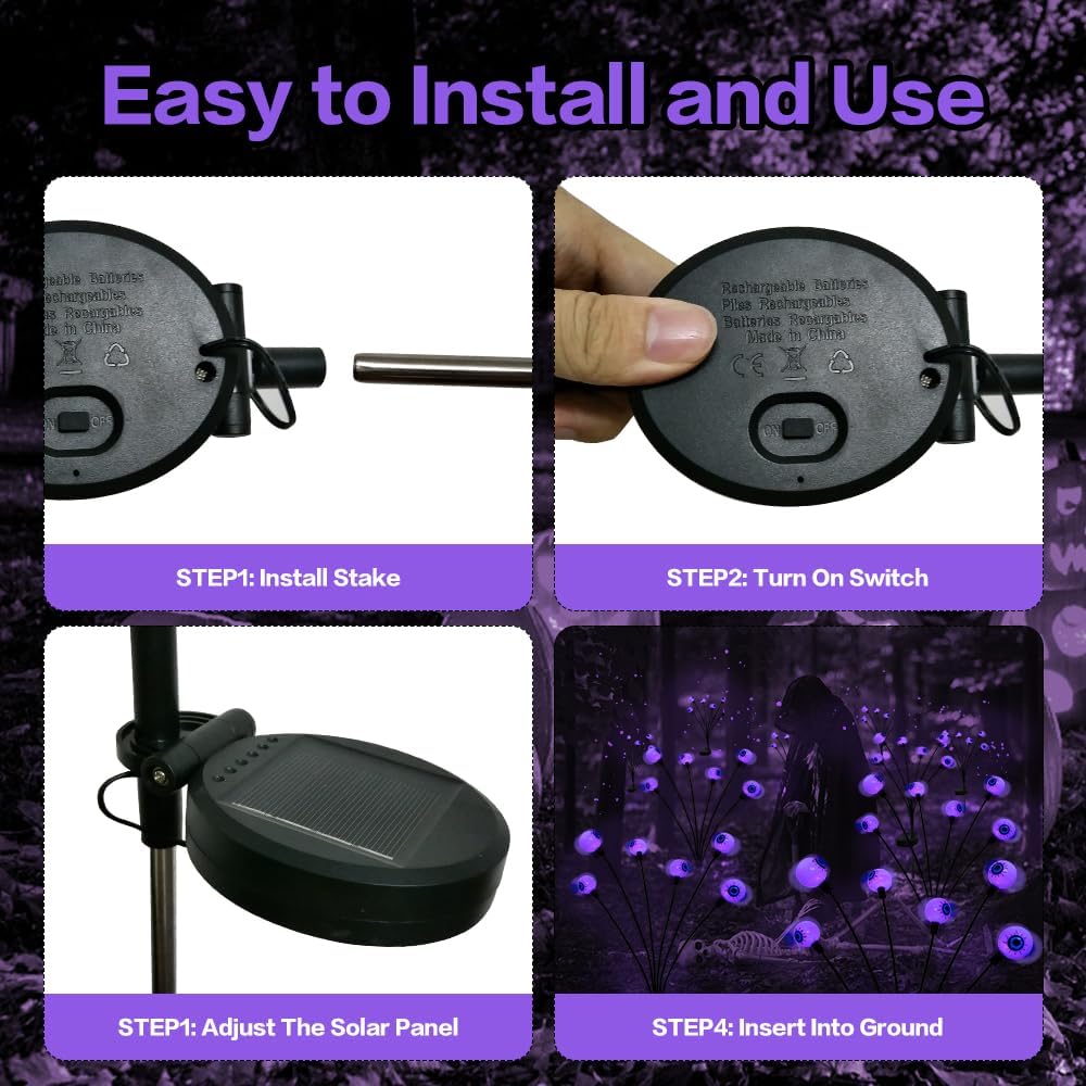 Haunting Glow | Halloween Solar Eyeball Lights