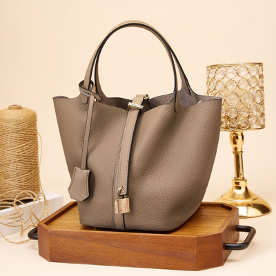 Angelina | Leather Bucket Handbag