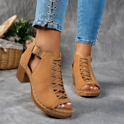 Highgate Lattice Heel Sandals