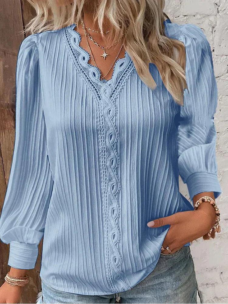Alison – Collared Ribbed Knit Sweater