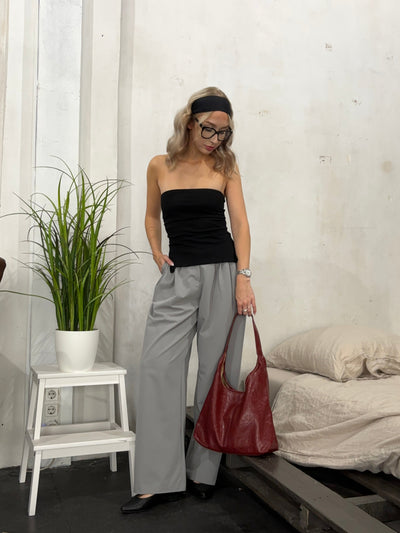 isabella™ Crimson Luxe Leather Satchel