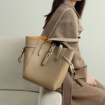 Regent | Vintage Lock Leather Tote