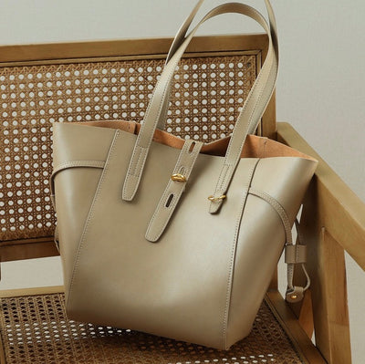 Regent | Vintage Lock Leather Tote