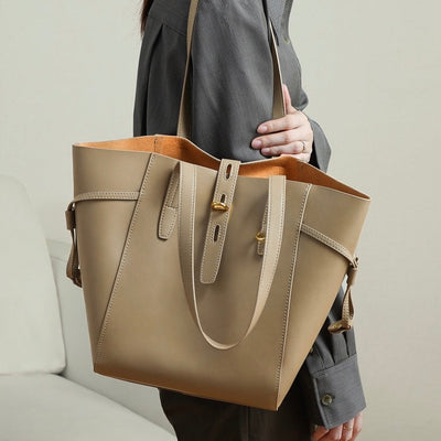 Regent | Vintage Lock Leather Tote