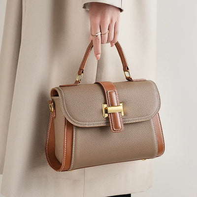 Kensington | Structured Leather Top Handle Bag
