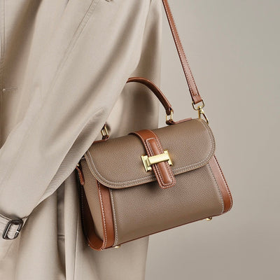 Kensington | Structured Leather Top Handle Bag