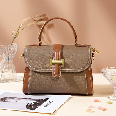 Kensington | Structured Leather Top Handle Bag