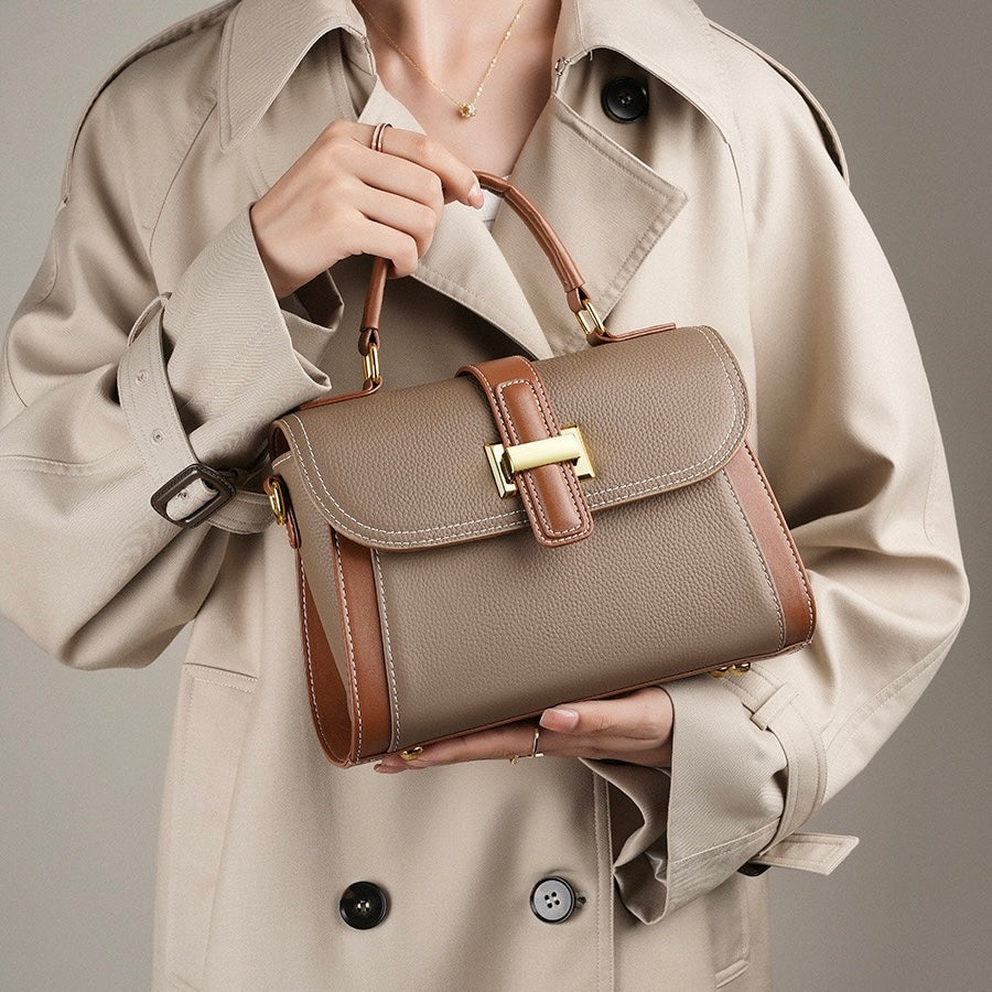 Kensington | Structured Leather Top Handle Bag