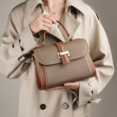 Kensington | Structured Leather Top Handle Bag
