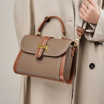 Kensington | Structured Leather Top Handle Bag