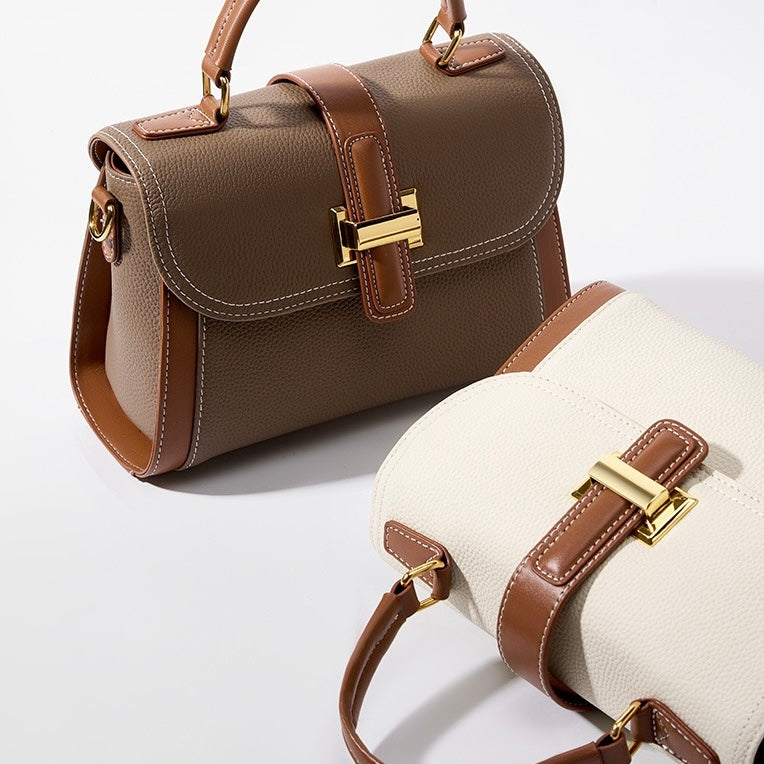Kensington | Structured Leather Top Handle Bag