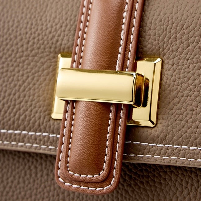 Kensington | Structured Leather Top Handle Bag