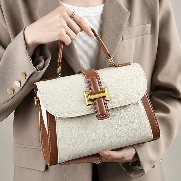 Kensington | Structured Leather Top Handle Bag