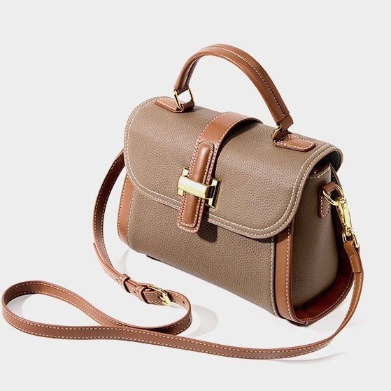 Kensington | Structured Leather Top Handle Bag