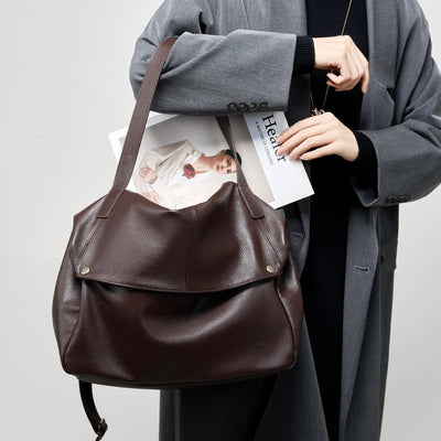 Covent | Retro Genuine Leather Minimalist Tote
