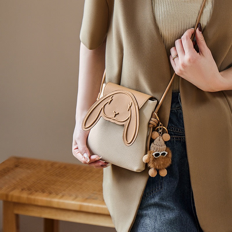 Knightsbridge | Aurora Genuine Leather Shoulder Hobo Bag