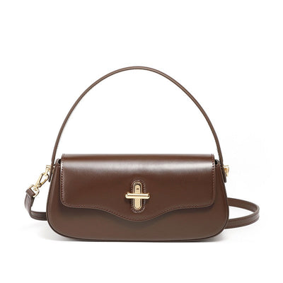 Belgravia | Genuine Leather Baguette Shoulder Bag