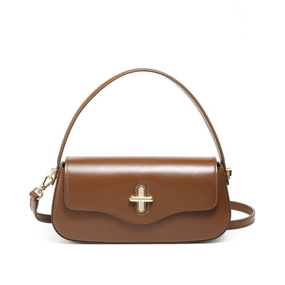 Belgravia | Genuine Leather Baguette Shoulder Bag