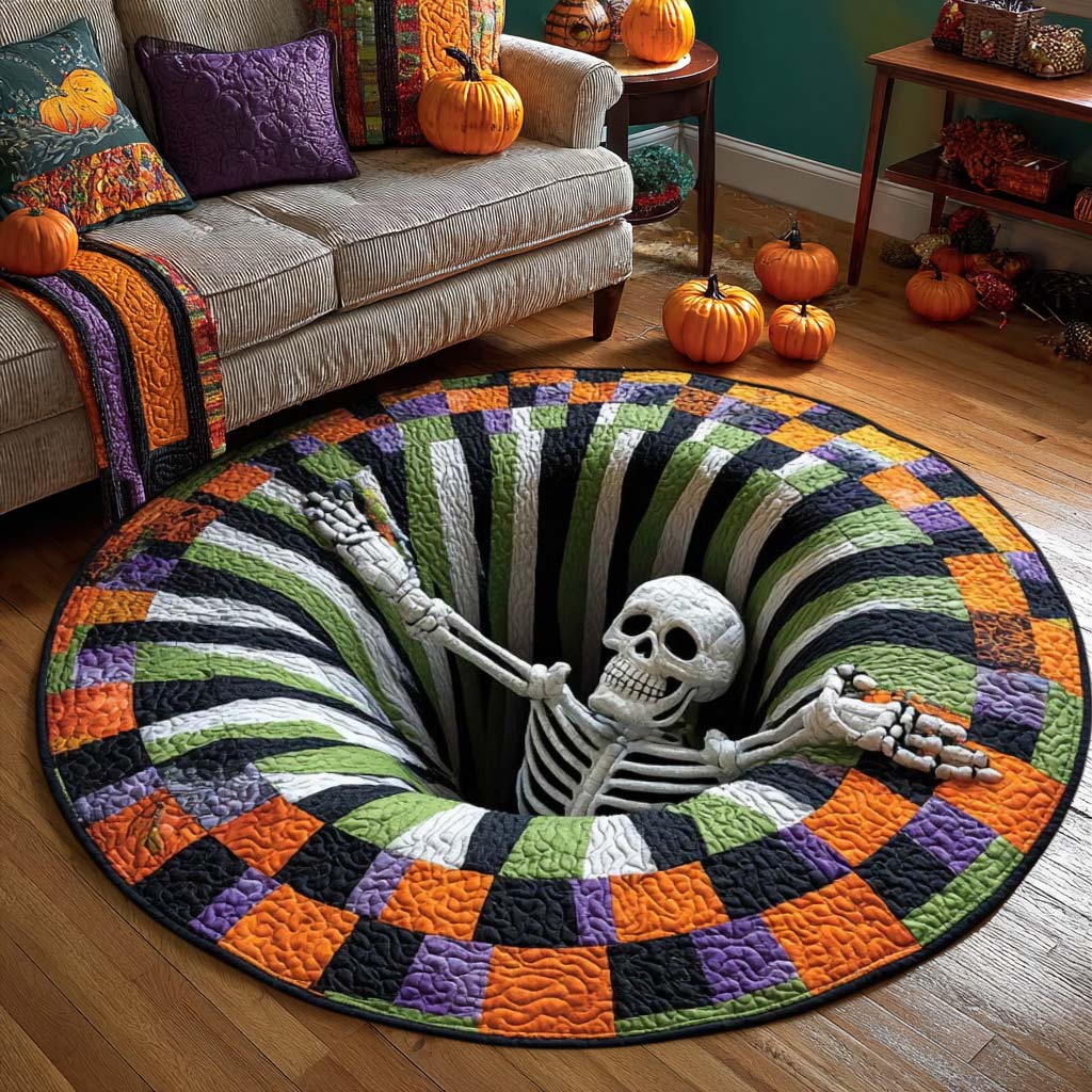 Skeleton Surprise 3D Effect Rug