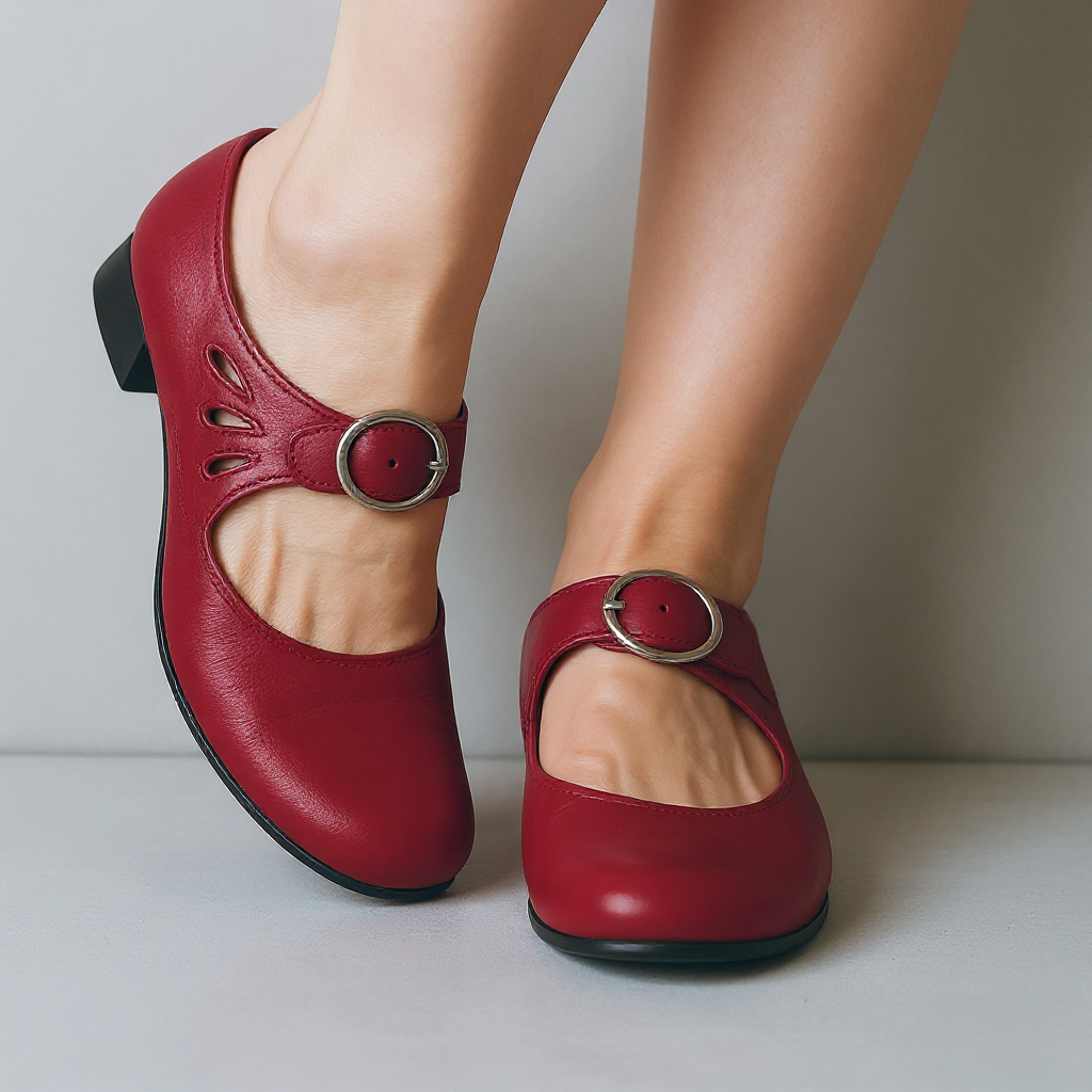 Mary | Orthopaedic Leather Flats