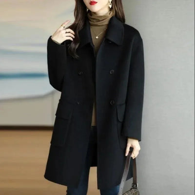 Sofia- Elegant Wool Long Coat