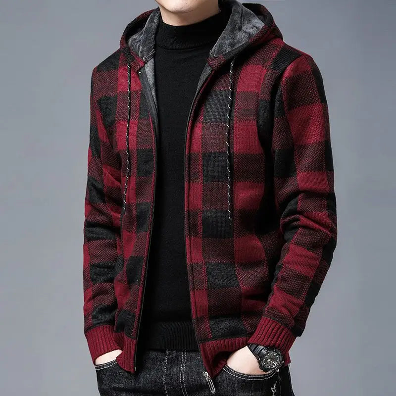 Harry Plaid Hoodie