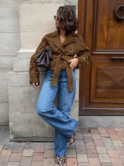 Retro Brown Suede Jacket