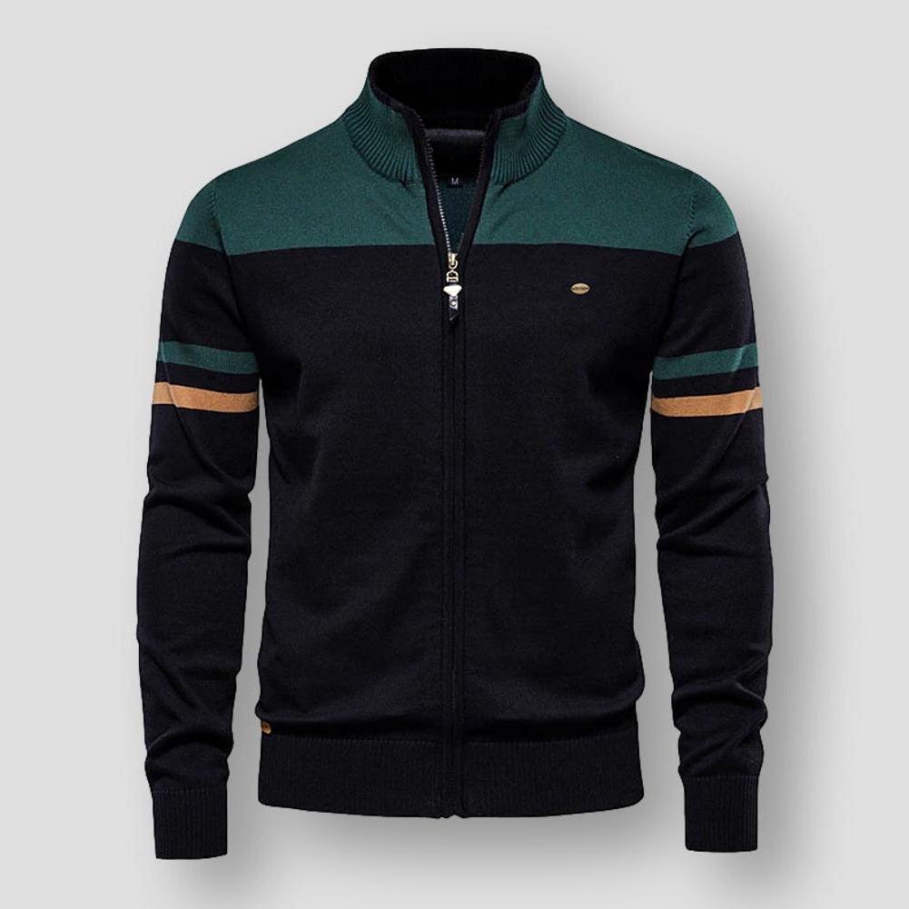 Atlas Retro Striped Bomber Jacket | Ponty