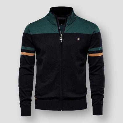 Atlas Retro Striped Bomber Jacket | Ponty