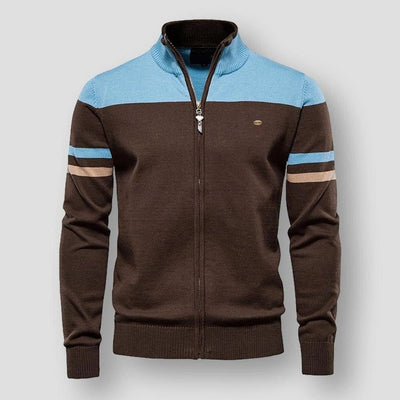 Atlas Retro Striped Bomber Jacket | Ponty