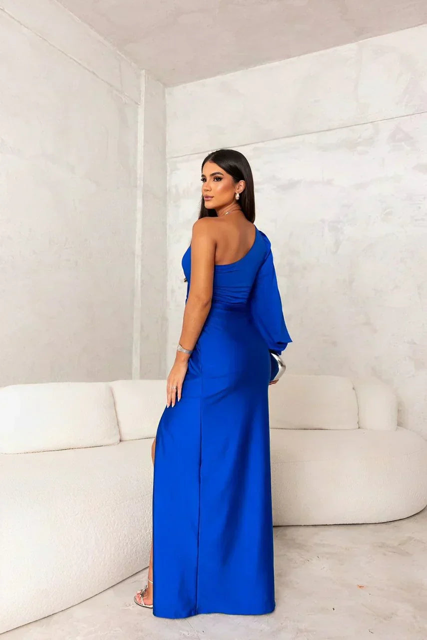 Cassia – Elegant One-Shoulder Maxi Dress