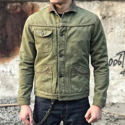 Men's Retro Motorcycle Breasted Jacket | Ponty