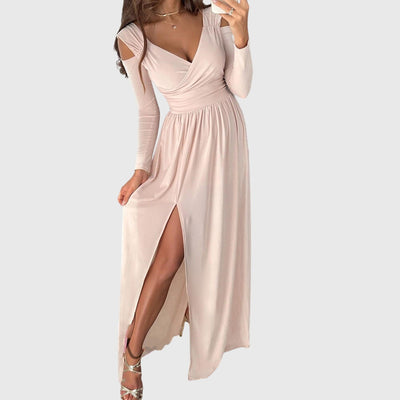 Dahlia - Long elegant split dress