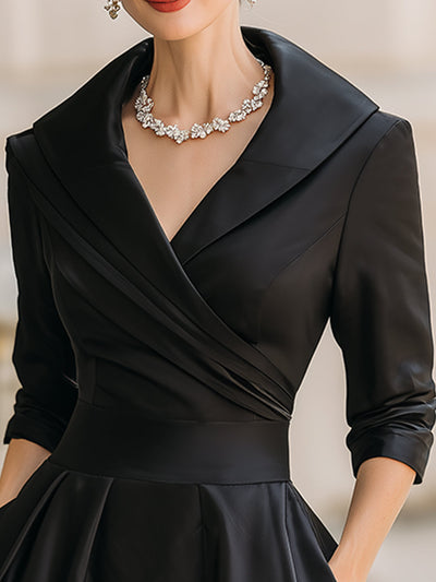 Matilda - Midi Dress in Satin