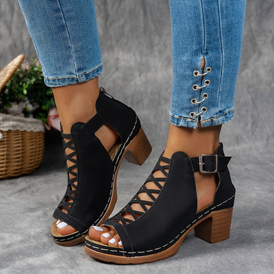 Highgate Lattice Heel Sandals