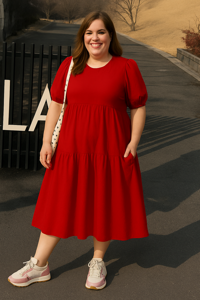 O-neck Tummy Covering Dress | NAIROBI
