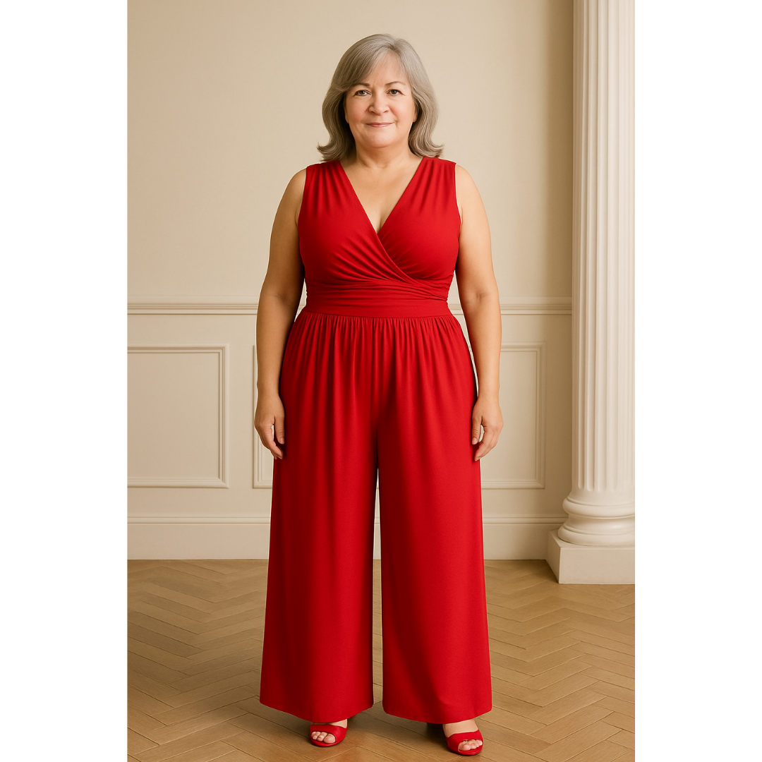 Amelia™ – Chic Sleeveless Wide-Leg Jumpsuit