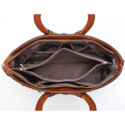 Ella™ Heritage Croc | Classic Leather Shoulder Bag